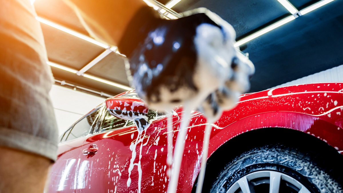 Lavado de auto sedán